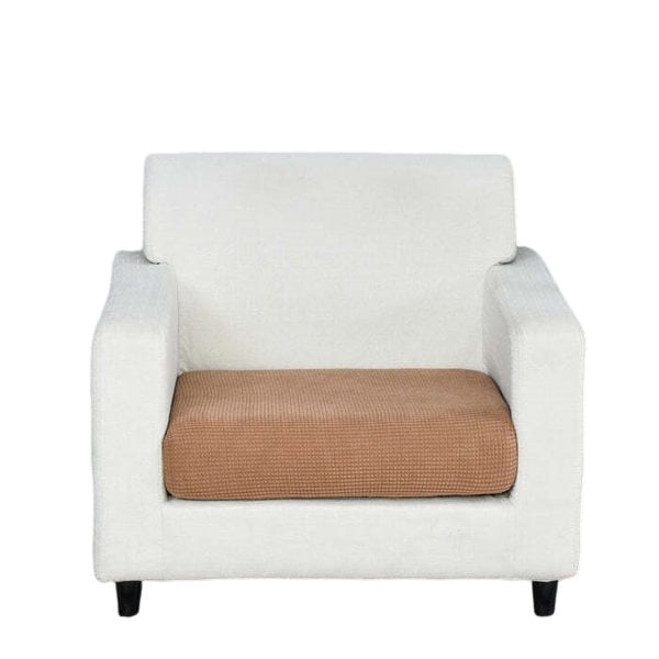 Anyhouz Anyseat Sofa Cover Camel Polyester Thick Stretchable Cushion For Living Room 1Pc Normal Size 225-275cm