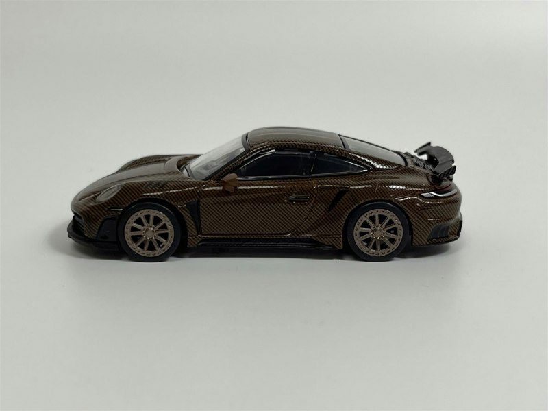 Pop Race Porsche 992 Stinger GTR Carbon Edition Brown 1:64 Scale Pop Race PR640049