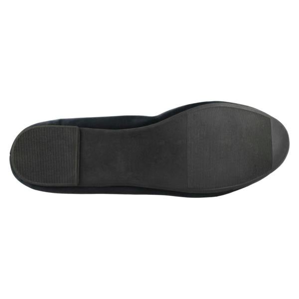 Spot On Ladies Spot On Beaded Ruffle Vamp Flat Ballerina