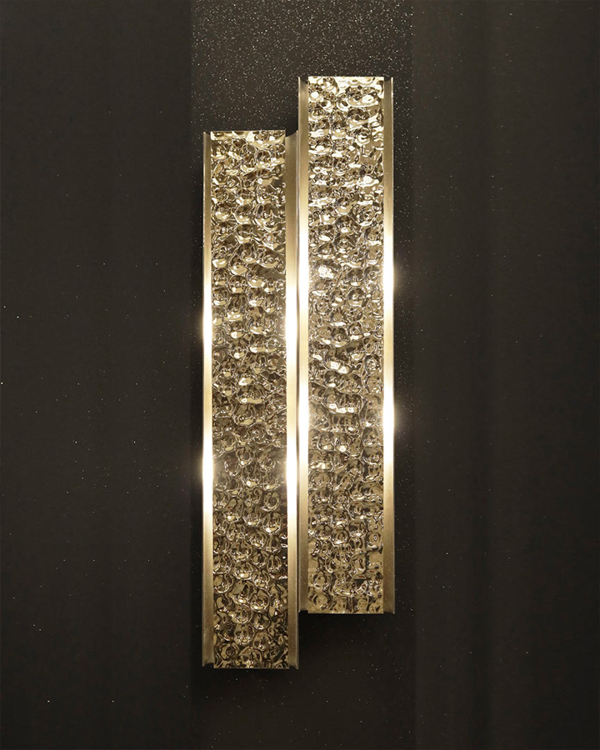 Castro Lighting Bellamy Hammered Golden Brass Wall Light