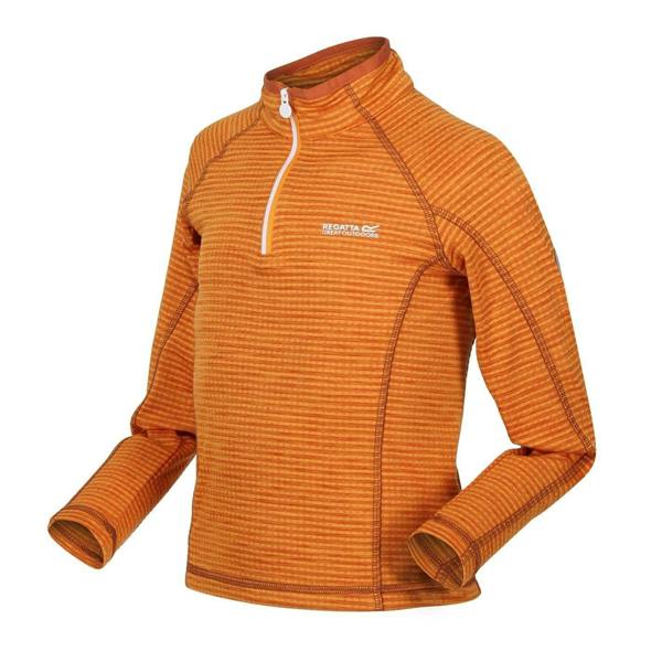 Regatta Childrens/Kids Stripe Regular Raglan Sweatshirt - Orange Pepper - 