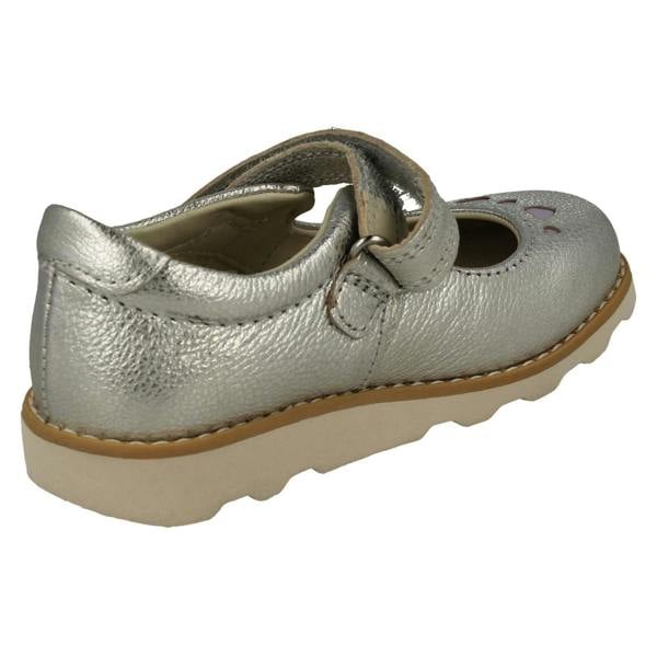 Clarks Girls Clarks  Heart Detailed Mary Jane Style Shoes Crown Jane