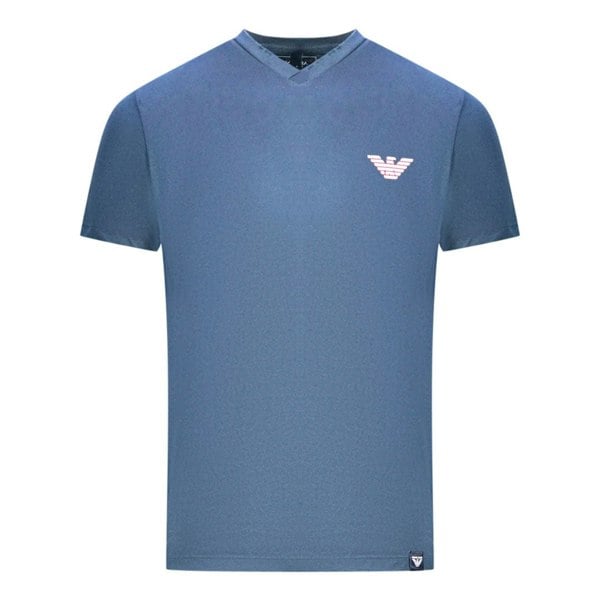 Armani Jeans Chest Logo T Shirt - Navy