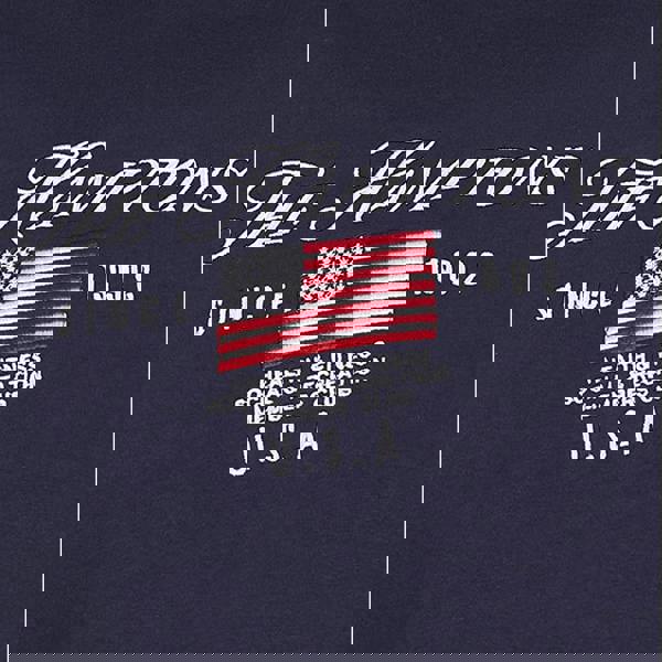 Brave Soul Navy Crew Neck Embroidered Sweatshirt - Navy Image 5