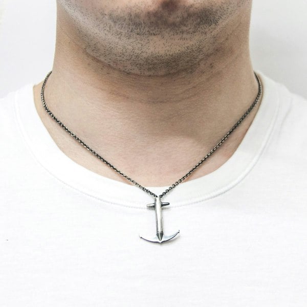 Anchor & Crew Admiral Necklace As Worn