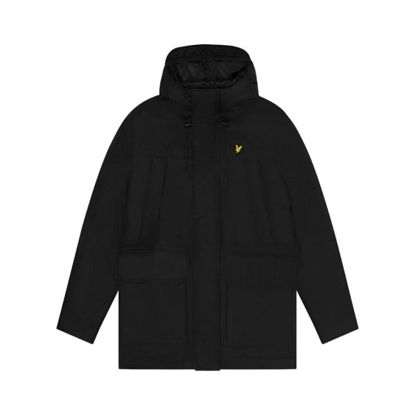 Lyle & Scott Mens 2.0 Microfleece Parka - Jet Black