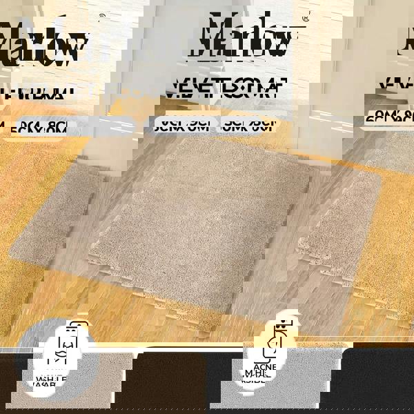 Marlow Non Slip Indoor Door Mats Small Large Washable Kitchen Floor Rug Runner