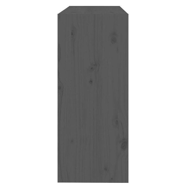 Berkfield Book Cabinet/Room Divider Grey 80x30x71.5 cm Solid Wood Pine