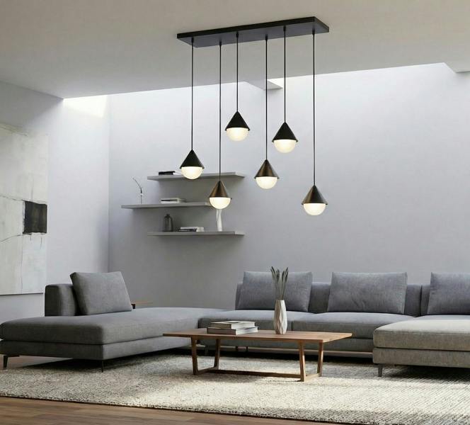 Emibig GIRO Pendant Lamp 6 x G9 Black