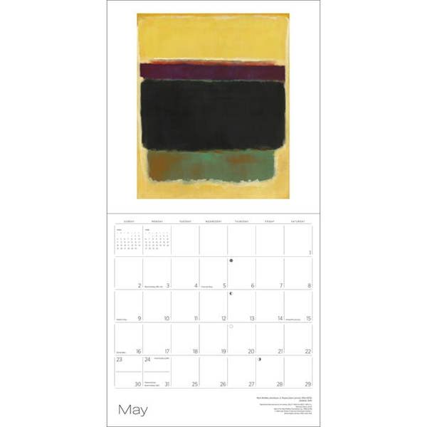 Mark Rothko Calendar 2027, Wall Calendars, Month To View, Art, Gift