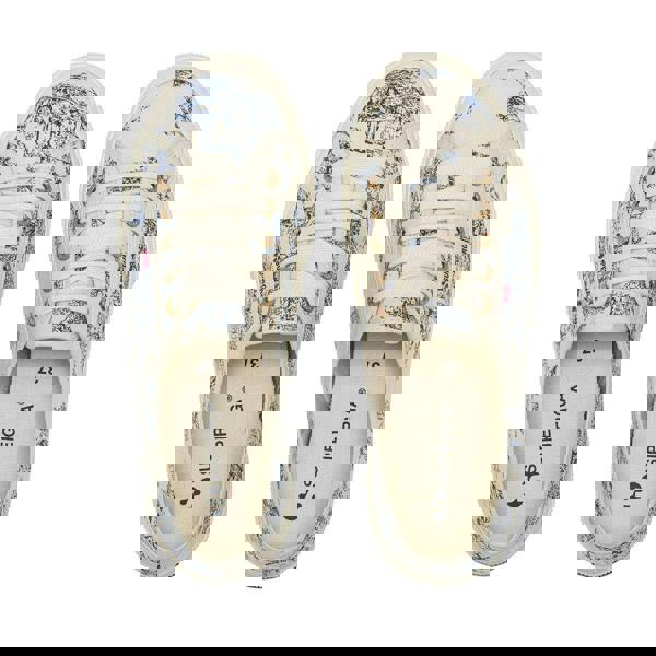 Superga Unisex Adult Toile De Jouy Trainers - Beige Natural/Blue Navy - 