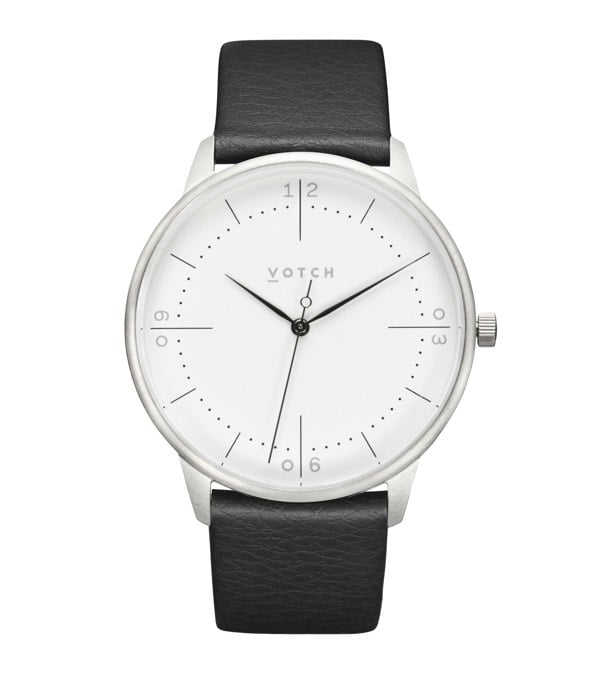 Votch Silver & Black Watch | Aalto