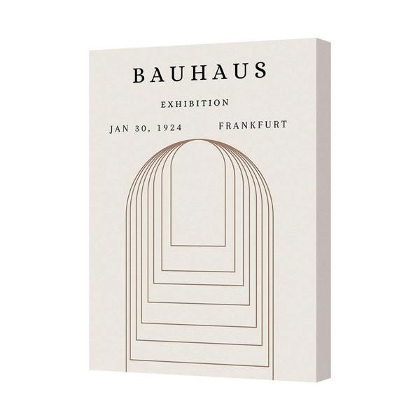 Benjamin Tate Design Bauhaus Exhibition Poster Canvas Print Modern Geometric Arch Design 9773