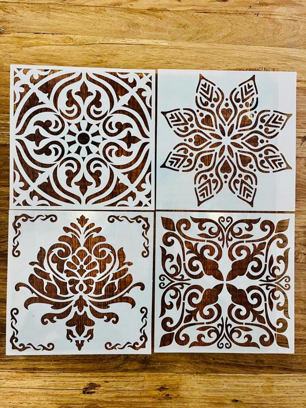 Sourdough By The Sea Stencil Mandala Flower Harvest Patterns Templates Art Craft Set of 16 patterns- Reusable Baking Decoration