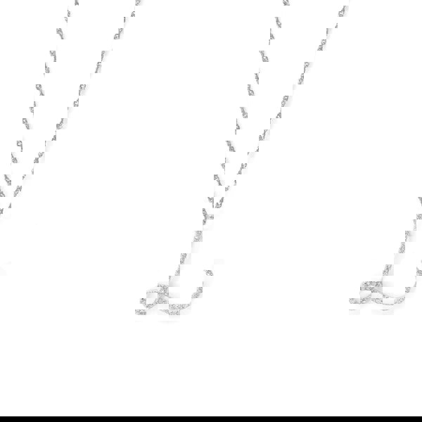 Say It With Luxe CZ Initial Necklace - Sterling Silver