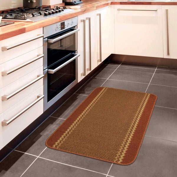 Machine Washable Design Mats | Bordered Line Terra |The Rug