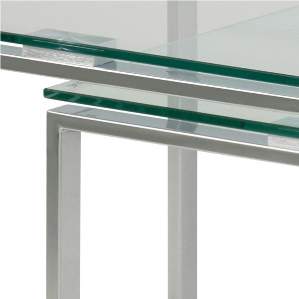 Furniture To Go Katrine Nest of Tables with Glass Top Set of 3