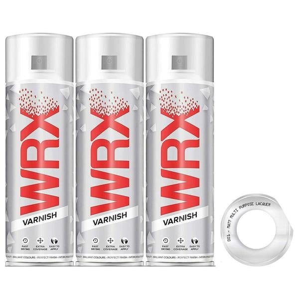 WRX 3X WRX Matt Varnish Spray Paint 400ml