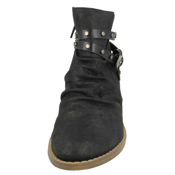 Down to Earth Ladies Down To Earth Rouched Ankle Boots F50948