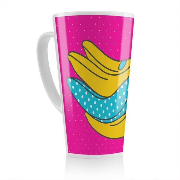 Benjamin Tate Design Pop art banana Designer Latte Mug