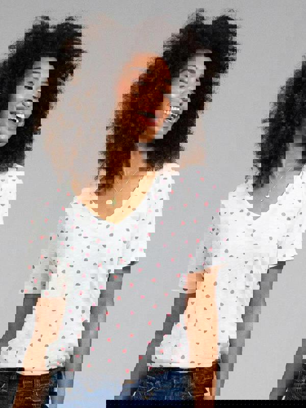 Kite Womens Organic Sandford Slub Jersey T-Shirt Berry Dot