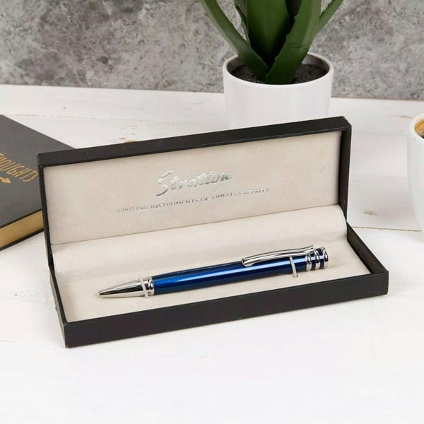 T. H. Baker Stratton Blue Ballpoint Pen ST1194