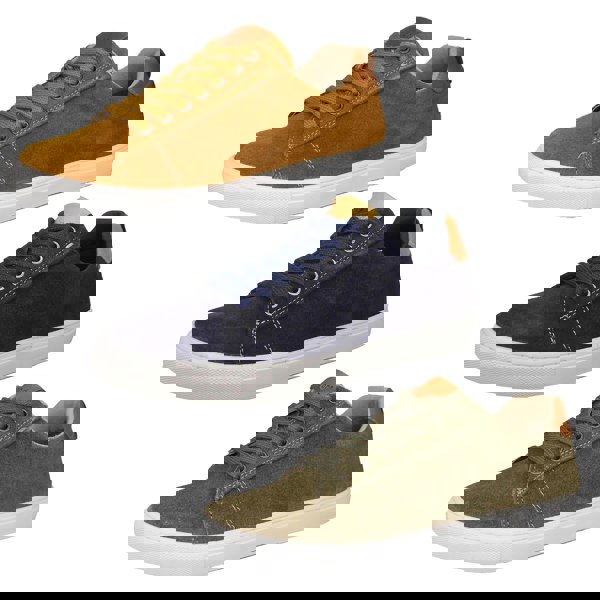 HX London Romford Suede Smart Casual Lace Up Trainers