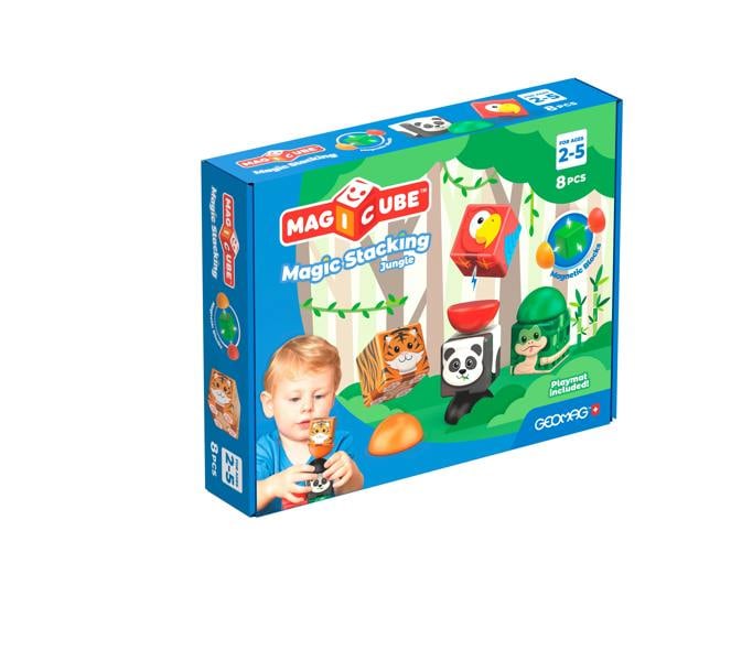 Geomag Magicube Blocks Stacking Jungle
