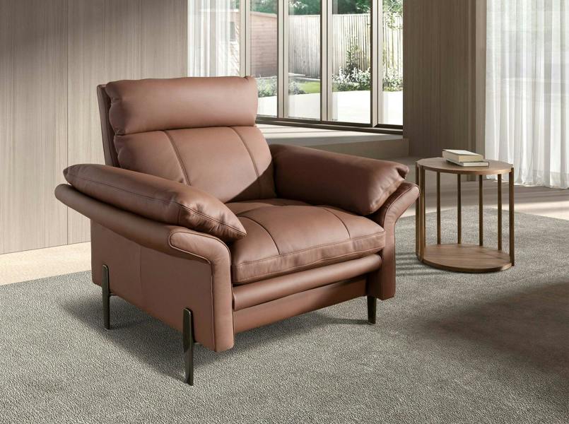 Angel Cerdá Brown Leather Armchair 5173