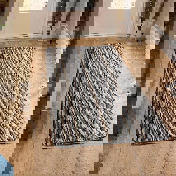 My Mat Stain Resistant Candy Multi Monochrome Stripe