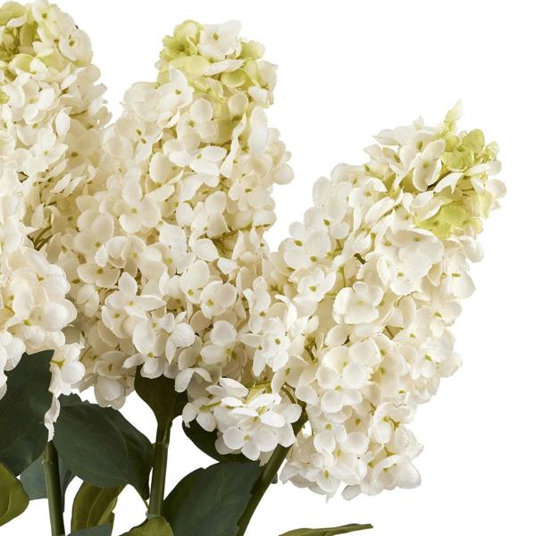 Wyld Haus Set of 3 Artificial Flowers White Spear Hydrangea Stems