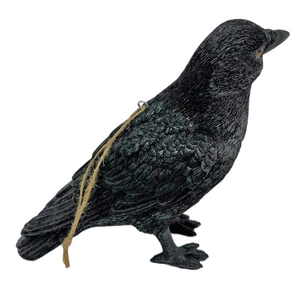 Farmwood Black Crow Bird Garden Ornament