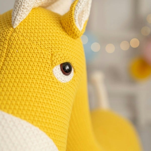 CROCHETTS Large horse plush with auxiliary seat for children LT-Y07