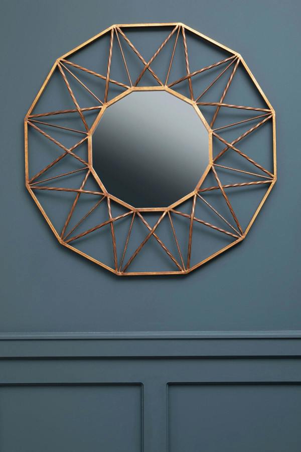 Interiors by Premier Zariah Geo Wall Mirror