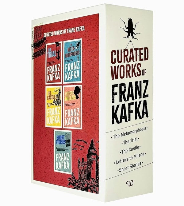 Curated Works of Franz Kafka 5 Book Set The Trial, Short Stories, Letters to Millena & more