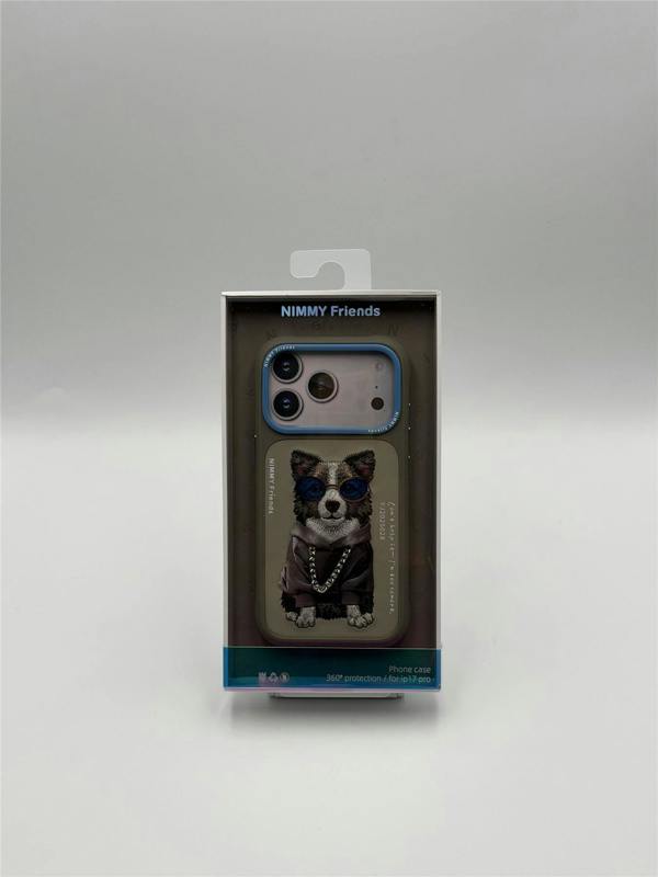 Nimmy Friends Nimmy Glasses Cool Dog Case with MagSafe for iPhone 17 Pro 6.3" Grey Blue - N-YJ-IP17-PRO-028