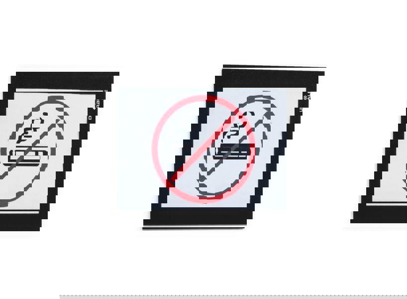 Durable DURAFRAME Self Adhesive Magnetic Signage Frame | 2 Pack | A6 Black