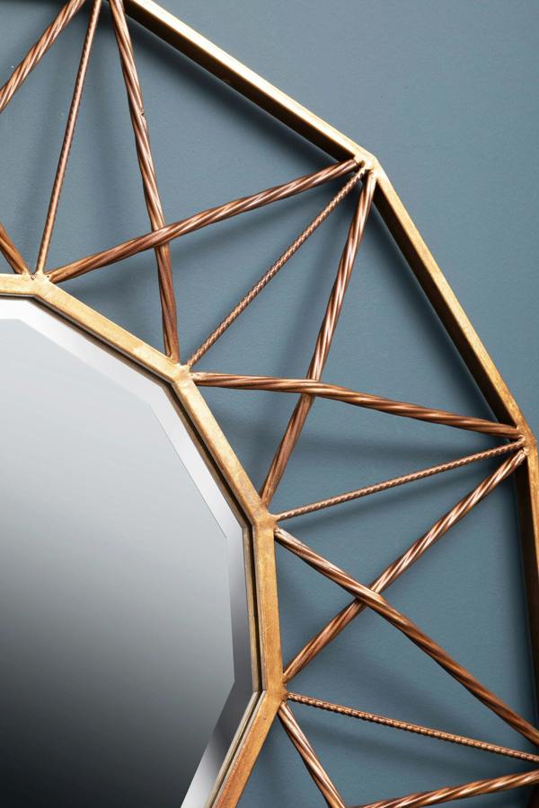 Interiors by Premier Zariah Geo Wall Mirror
