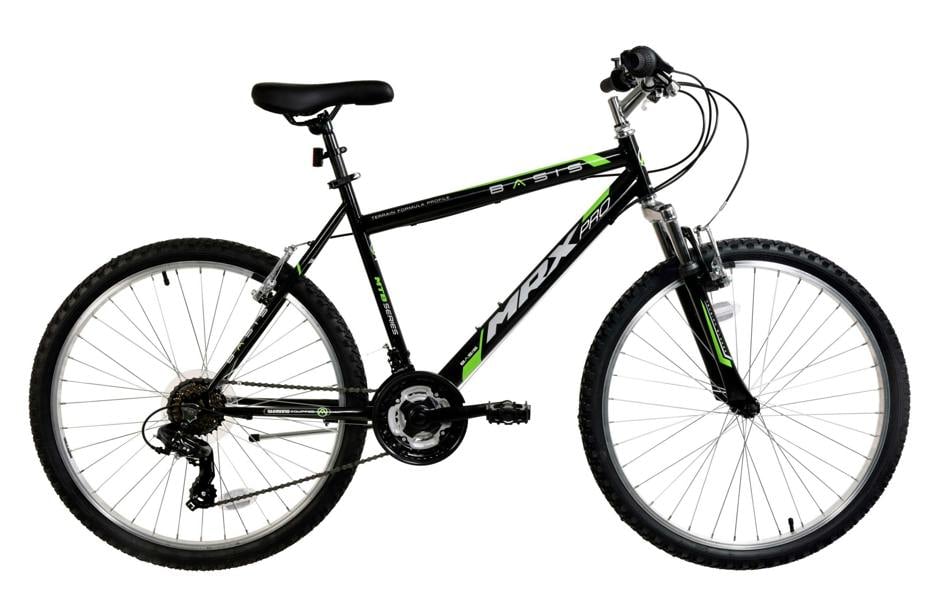 Basis Bikes Basis MRX Pro Hardtail Mountain Bike, 26" Wheel - Black/Green