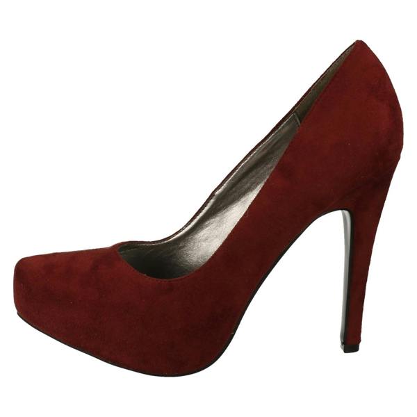 Spot On Ladies Spot On High Heel Platform Court Shoes