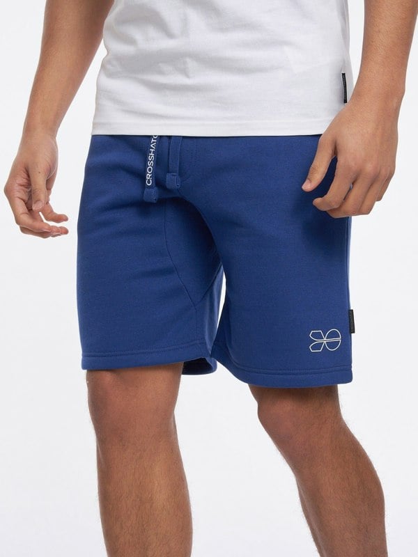 Crosshatch Goldsbury Fleece Shorts Blue