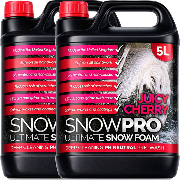 SnowPro Snow Foam Shampoo Car Wash 10L Soap pH Neutral Vehicle Cleaning Detailing Pre Wash Cherry Fragrance