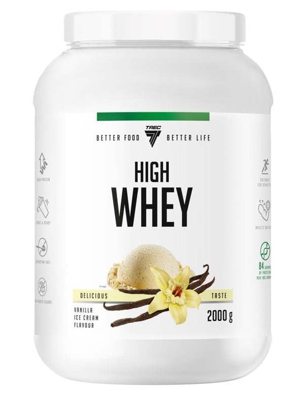 Trec Nutrition High Whey, Vanilla Ice Cream - 2000g