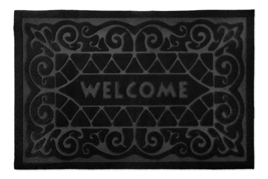 Emma Barclay Welcome Black Door Mat