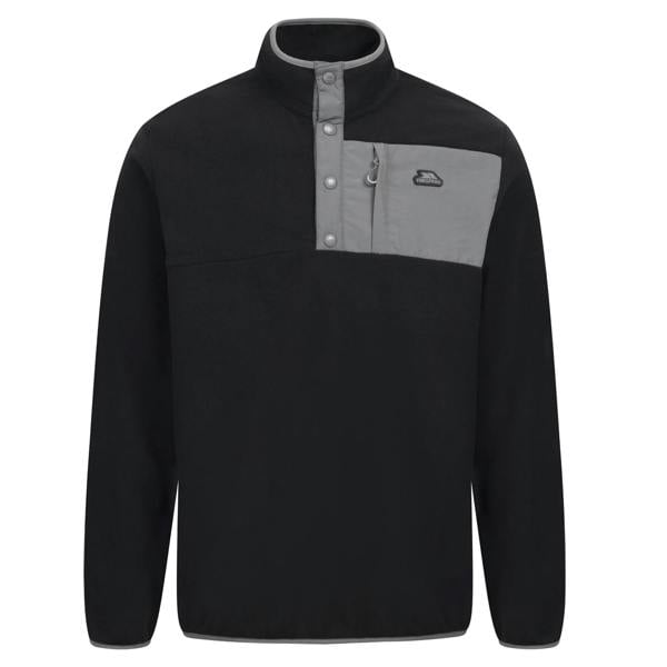 Trespass Mens Hosta Anti-Pilling Fleece Top - Black - 