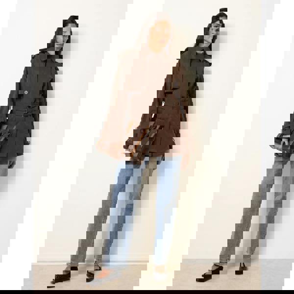 Blue Vanilla Short Trench Coat