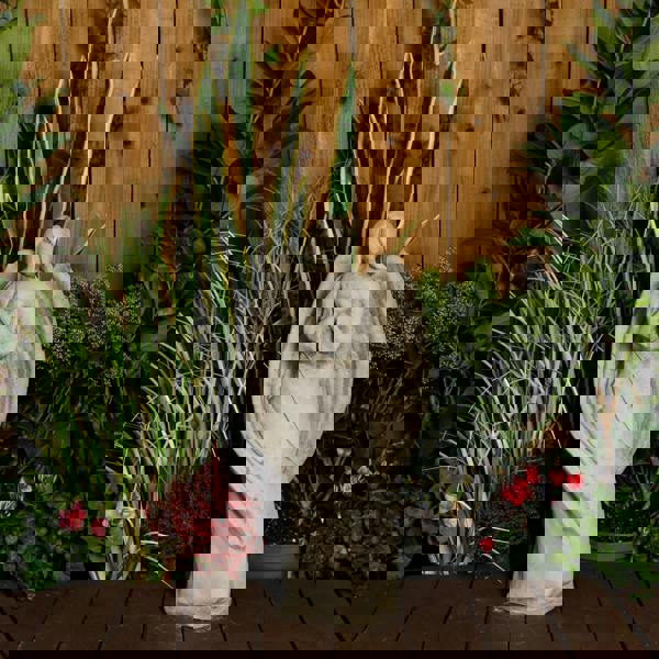 Tranquil Cast Stone Angel with Flowing Robe