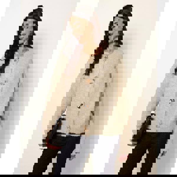 Blue Vanilla Multi Gold Button Cardigan