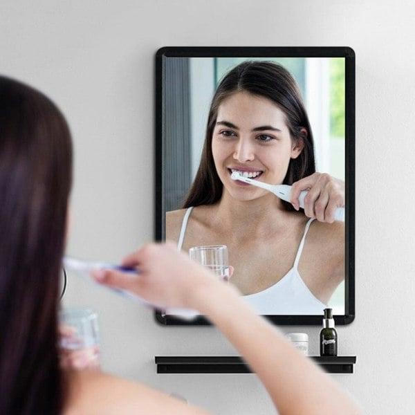 630x480mm Bathroom Mirror Black Framed Decorative Mirror Bathroom Mirrors Living and Home