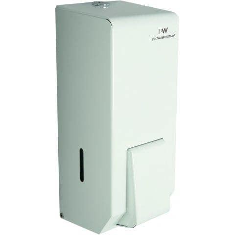 ProWashroom PW PROWASHROOM White Stainless Steel Soap Dispenser for Commercial Bathrooms 900ml Wall Mounted